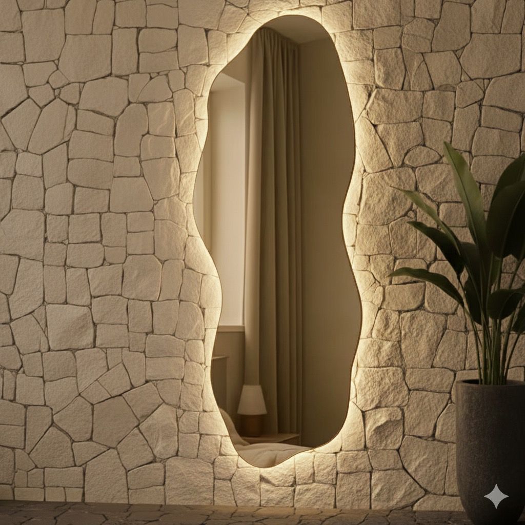 Espelho Grande Corpo Inteiro Com led Espelho Para 