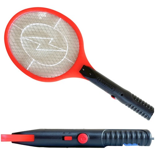 Raquete Elétrica Recarregável Mata Mosquitos e M