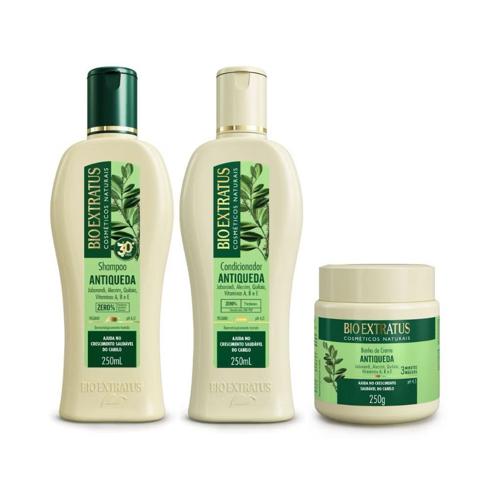 Kit Bio Extratus Antiqueda Jaborandi Shampoo 250ml