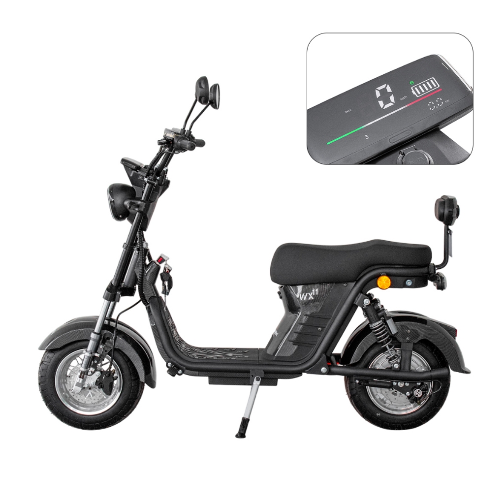 Scooter Moto Elétrica WeHawk WX-11 | 1000W | 60V 