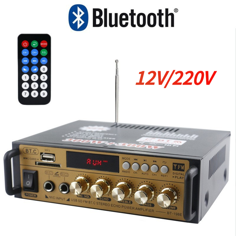 Ak198e amplificador de graves estéreo Bluetooth 3