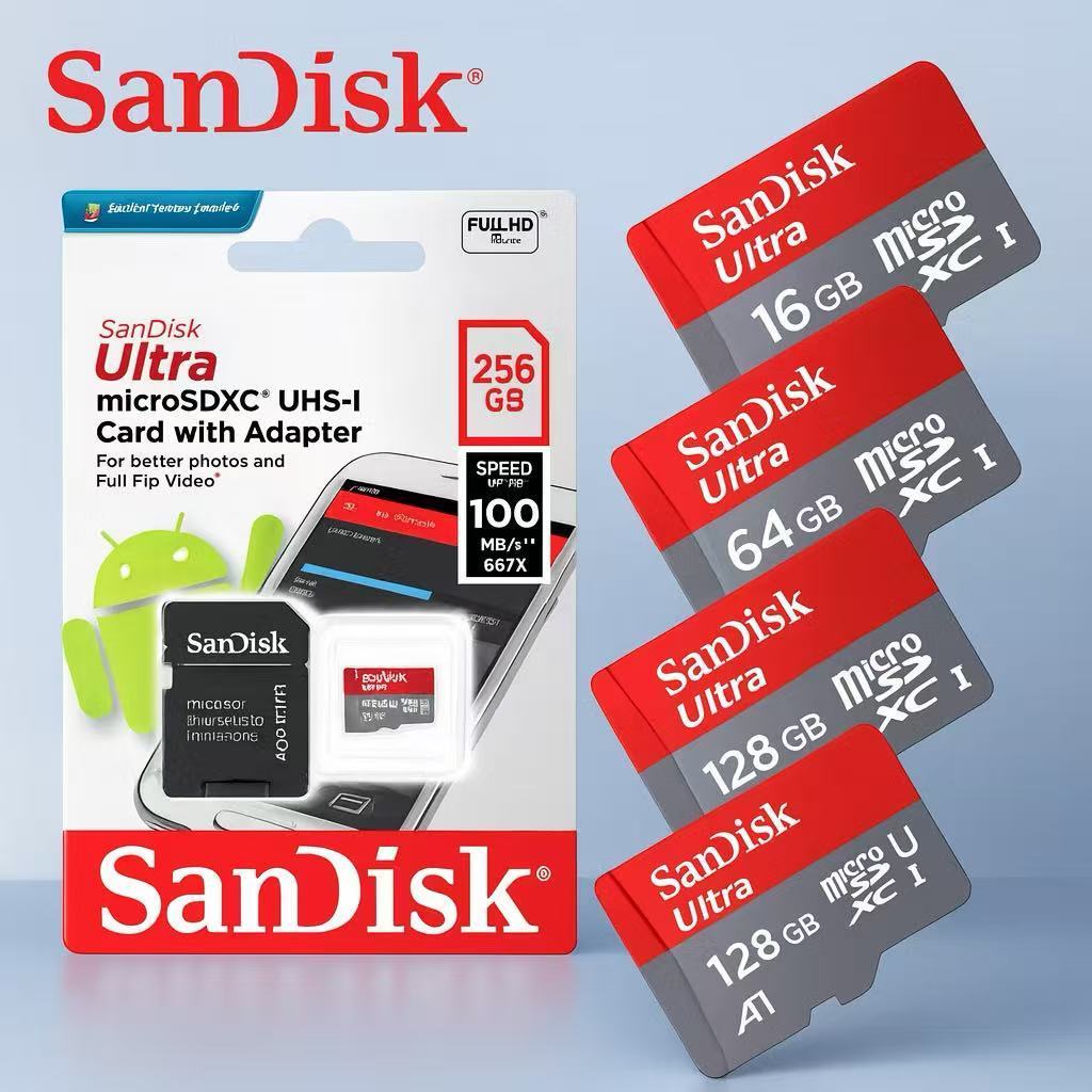 Cartão De Memória Micro Sd Sandisk 128/256gb/512