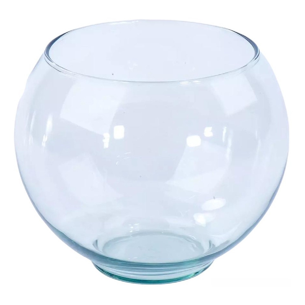 Vaso Bolinha Vidro Transparente Aquário M Para Ar