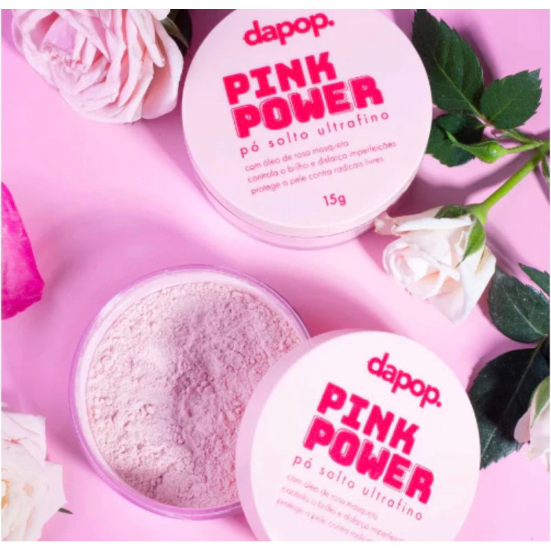 Pó Solto Ultrafino Rosa Mosqueta Pink Power ̵