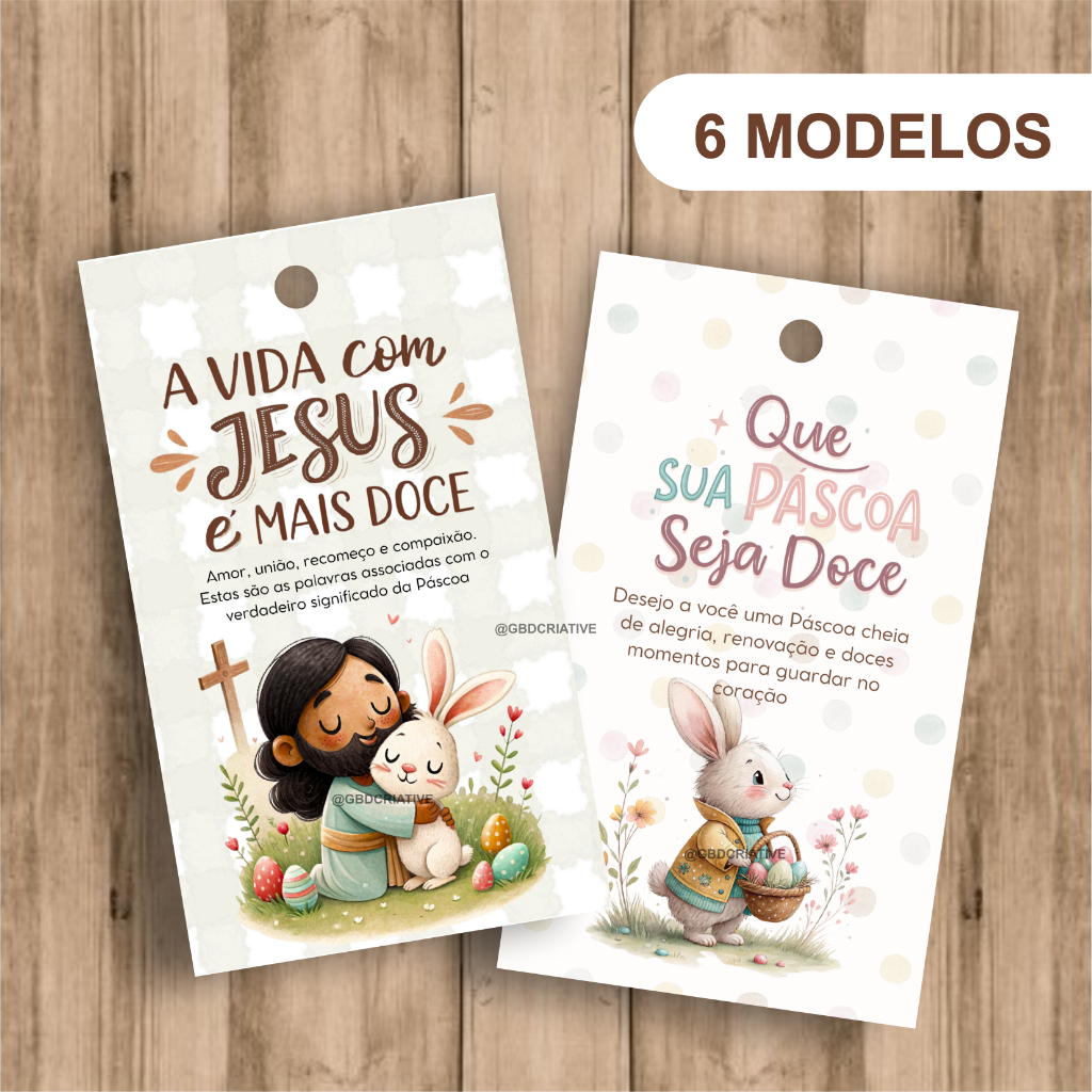 TAGS DE PÁSCOA – 9x5cm – 30und