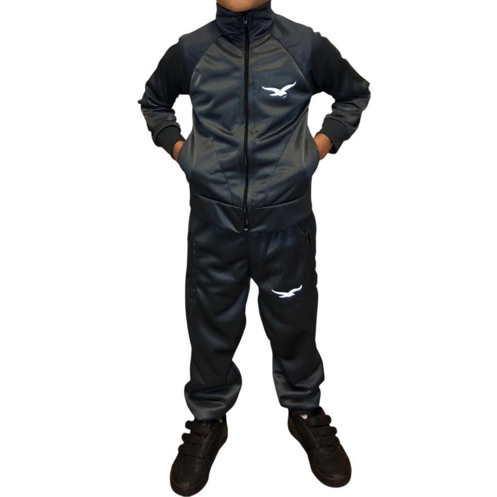 Kit Masculino Infantil Básico Cinza Para o Frio B