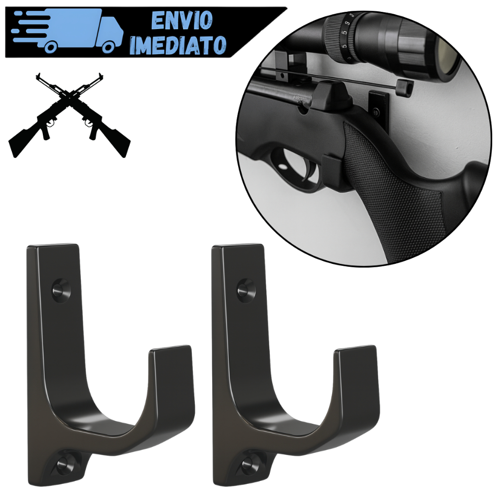 Suporte De Parede Para Rifle Espingarda Carabina D