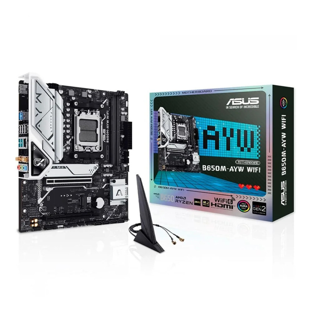 Placa-Mãe ASUS B650M-AYW WIFI mATX, AM5, DDR5, PC