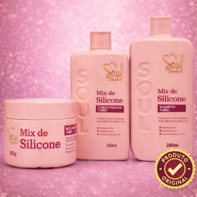 KIT CAPILAR MIX DE SILICONE SOUL 3 itens – S