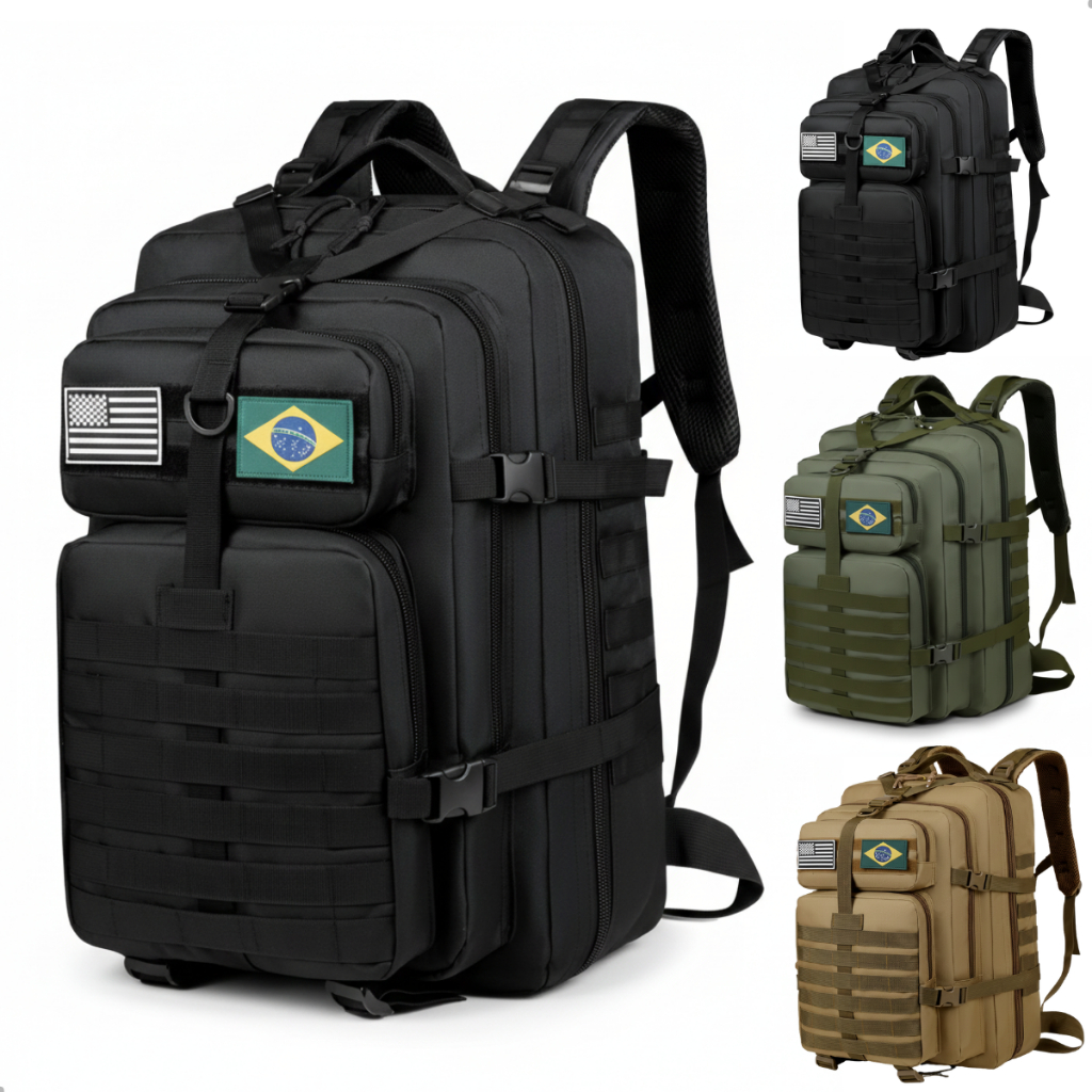 Mochila Tática 50 Litros Reforçada Impermeável 