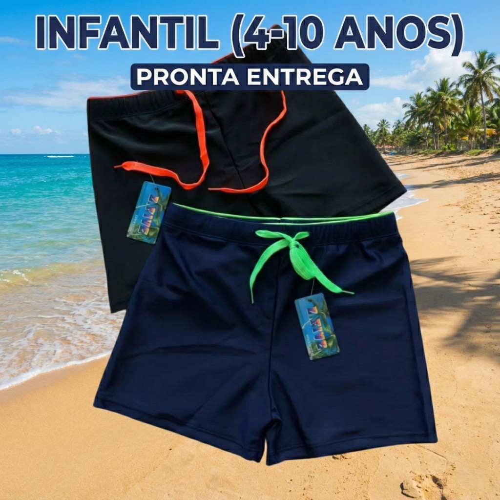 Sunga Boxer Infantil Menino Estampada Avulsa Pisci