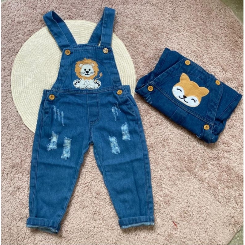 Macacão Jardineira Calça Jeans De Menino infatil