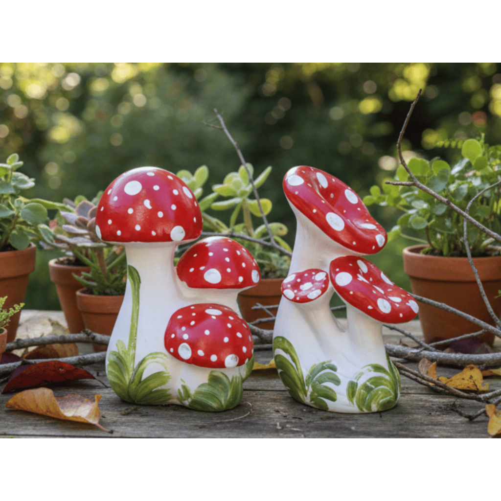 DECORAÇÃO CASA E JARDIM COGUMELO TRIO MÉDIO E C