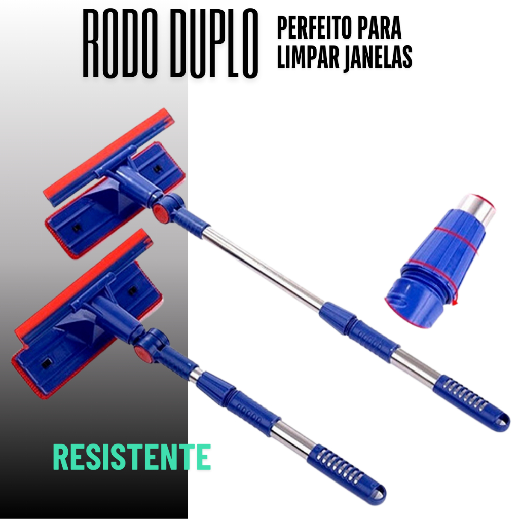 Rodo MOP Limpa Vidros Cabo Ajustável De Metal Cab