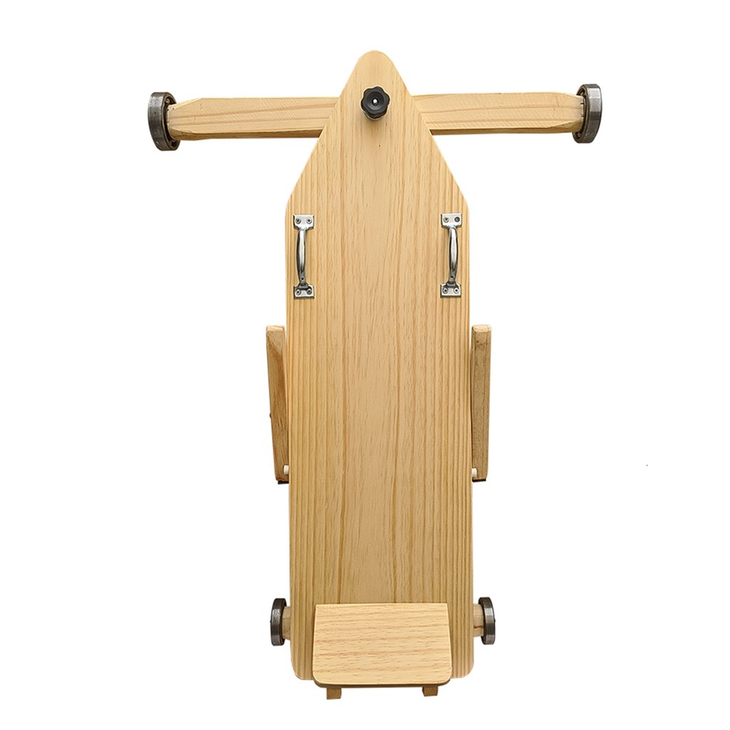 Carrinho de Rolimã 4 Rodas Brinquedo Madeira Crua