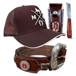 Kit Country Completo de Luxo Com Boné Mangalarga 