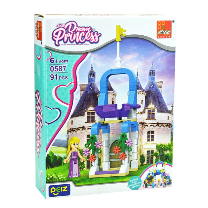 Dream Princess Brinquedo Educativo Blocos de Monta