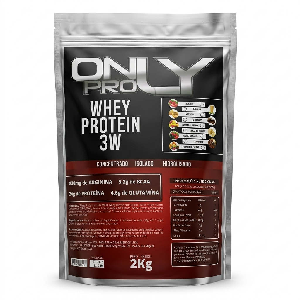 Whey protein 3w OnlyPro 2kg – concentrado is