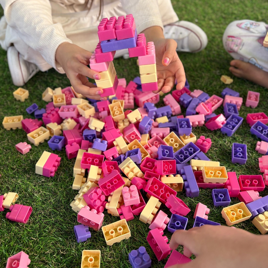 500 Peças Blocos de Montar Construção Coloridas