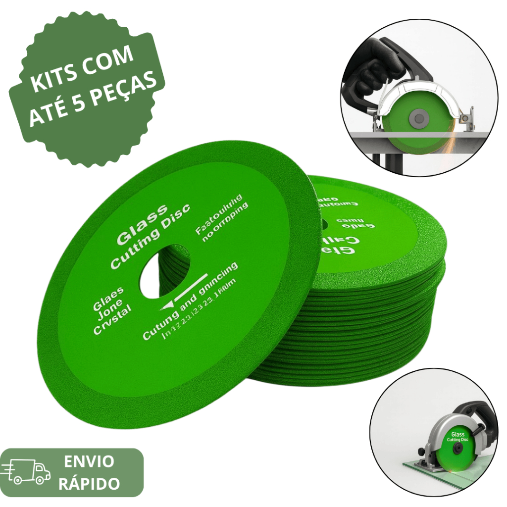 Kit 1/2/3/4/5 Discos Diamantados 100mm x 20mm p/ C