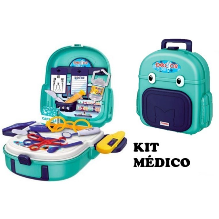 Kit Mini Cozinha/Médico/fastfood Infantil Brinque
