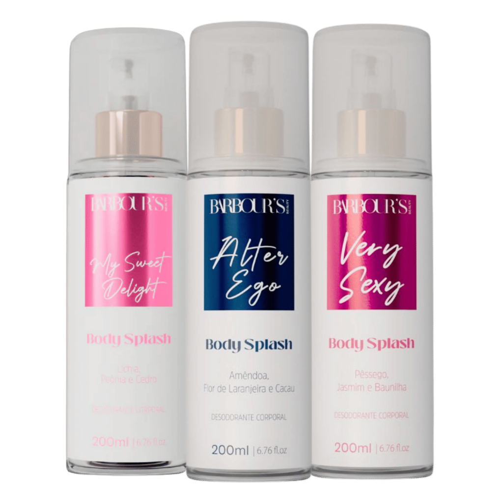 Kit 3 Body Splash Delight Very Sexy Alter Ego Barb