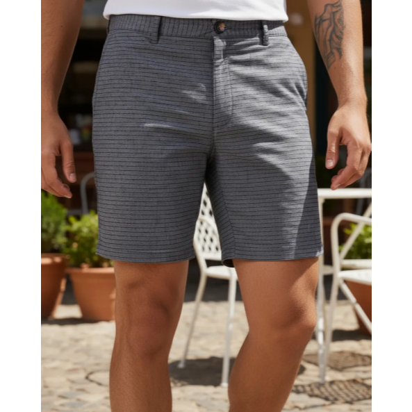 Bermuda Masculina Alfaiataria Laguna  100% Algodã