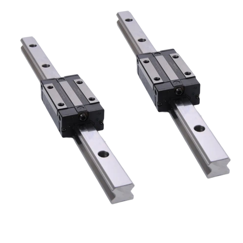 2 Guias Lineares 15mm X 300mm + 4 Patins Sem Aba