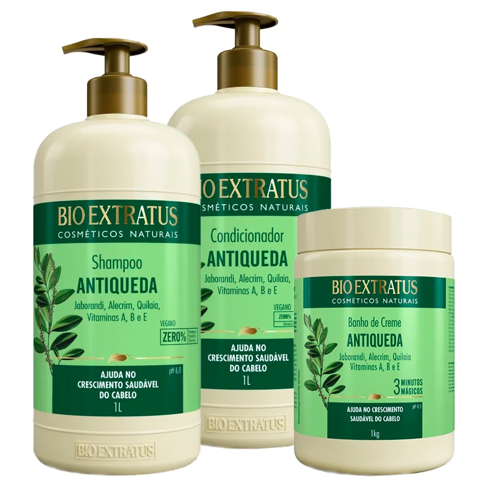 Kit Bio Extratus Jaborandi Antiqueda (Shampoo, Con