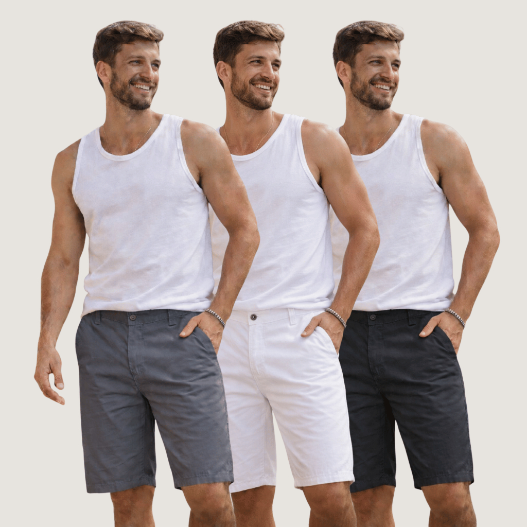 Kit Bermudas Masculino Jeans Sarja Short Jeans Mas