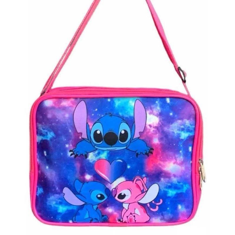Lancheira Escolar Térmica Lilo Stitch Azul Infant