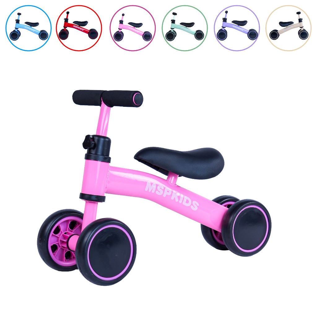 Bicicleta De Equilíbrio 4 Rodas Bebê Sem Pedal I