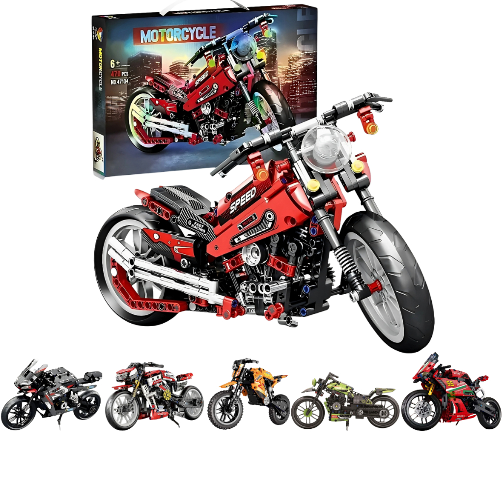 Moto Esportiva de Blocos De Montar Motorcycle R