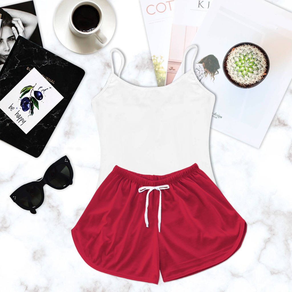 Pijama Feminino Baby Doll Branco Com Shorts Cor Al