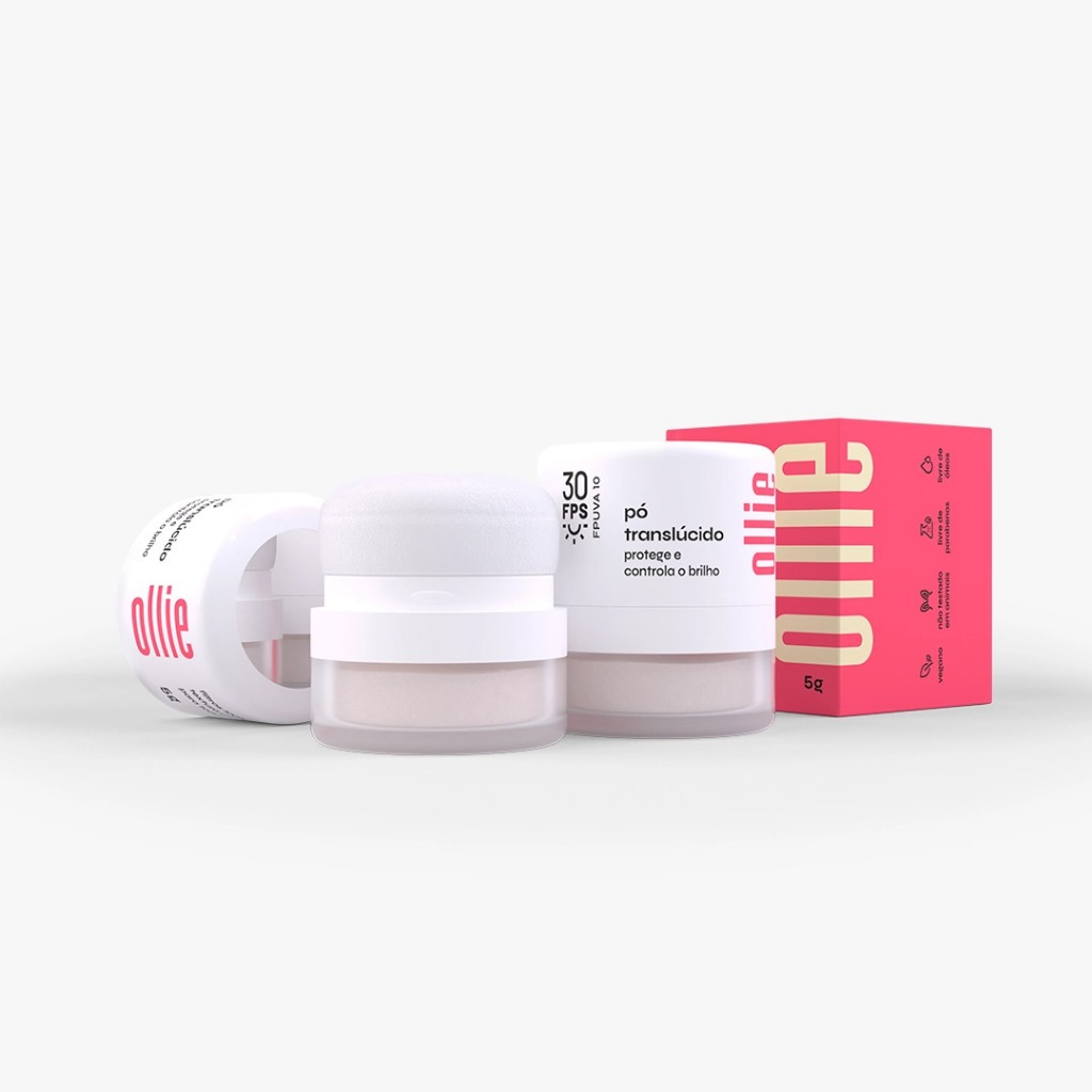 Ollie Pó Translúcido Facial FPS 30