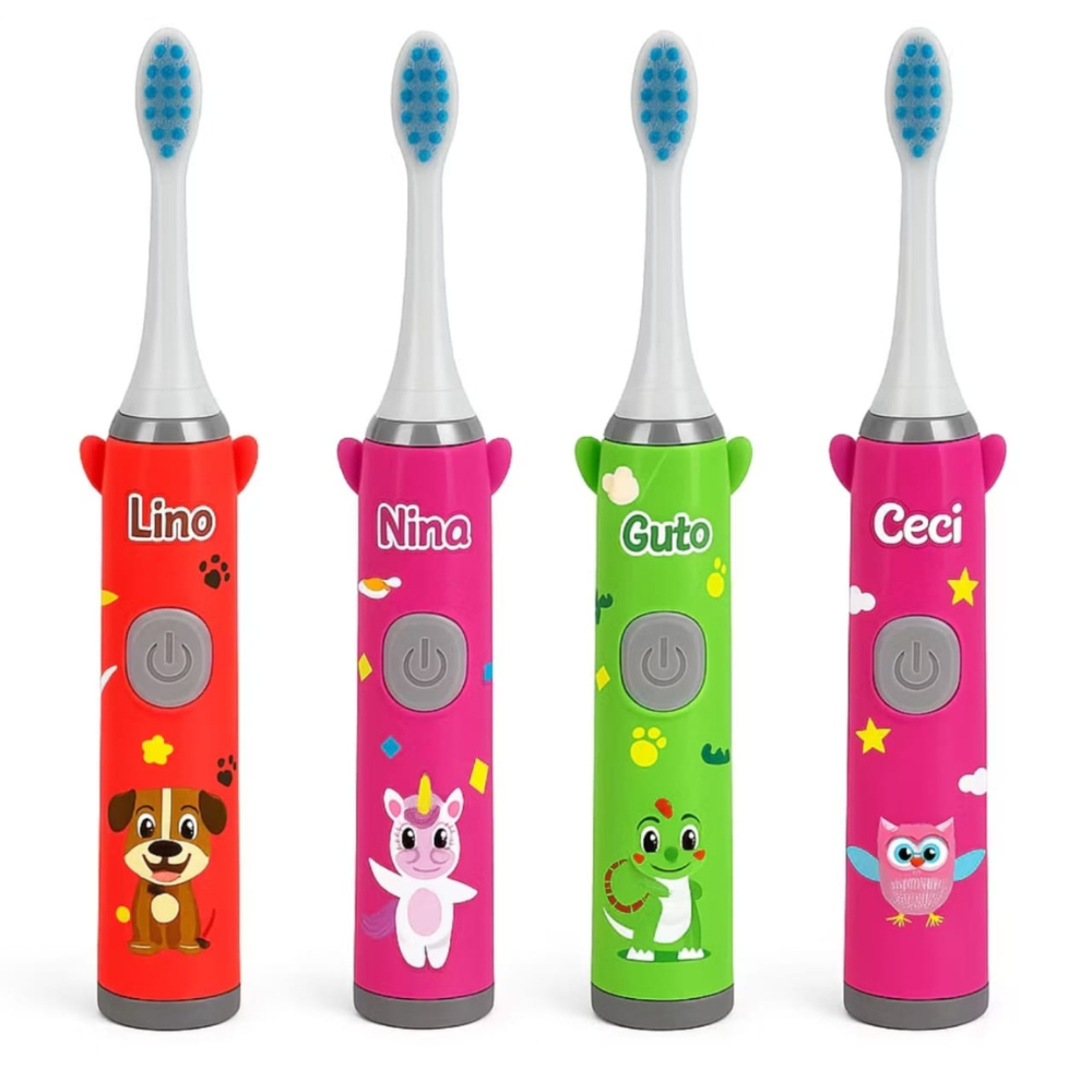 Kit Escova de dentes Infantil Elétrica + Refil Di