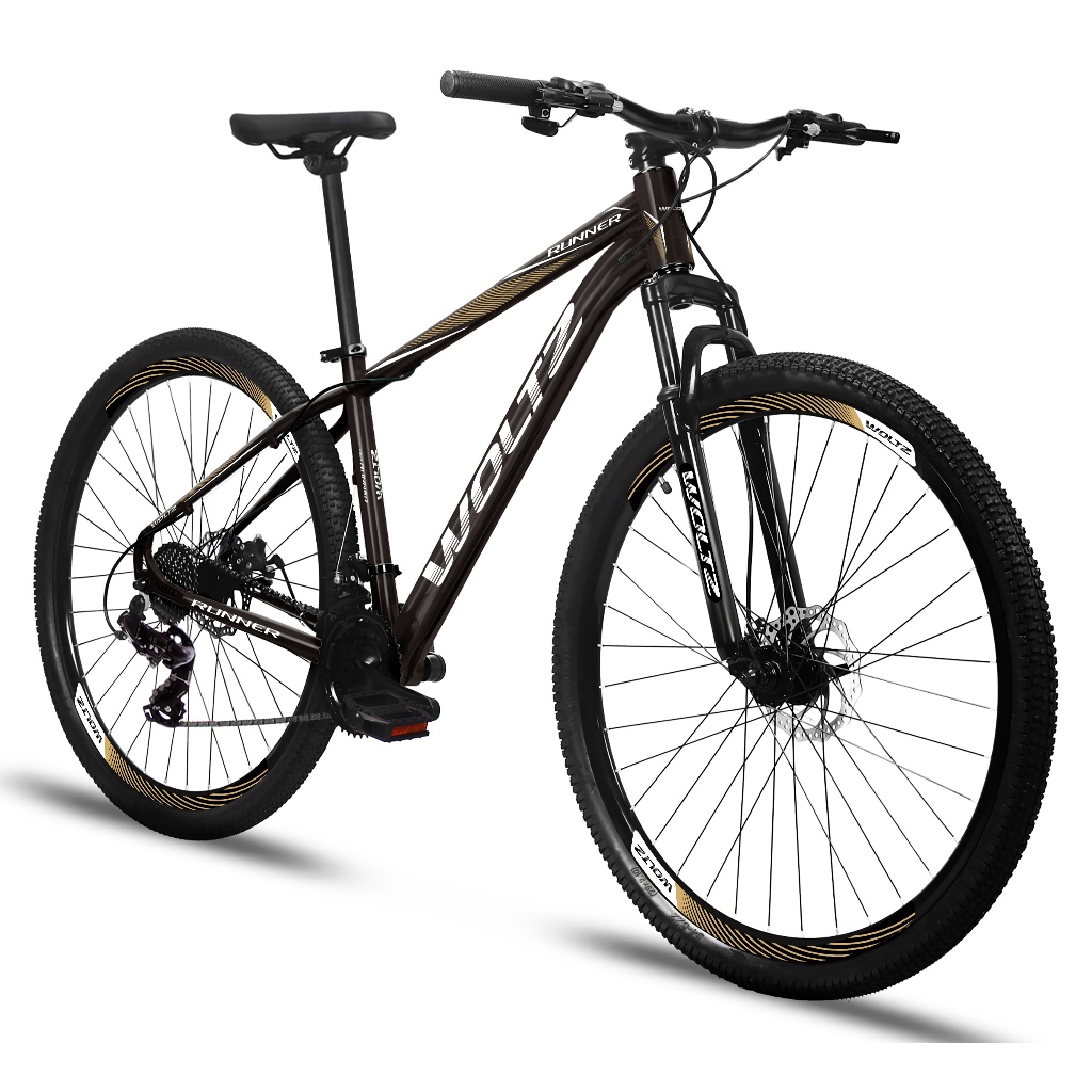 Bicicleta Aro 29 Woltz Runner 21 Marchas Freios A 