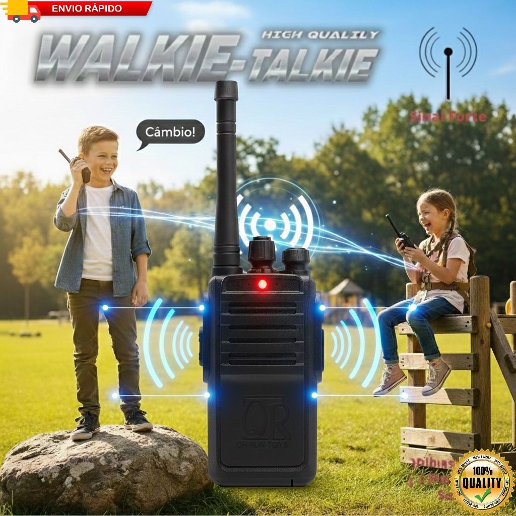 Kit 2 Walkie Talkie Longo Alcance Portátil Infant