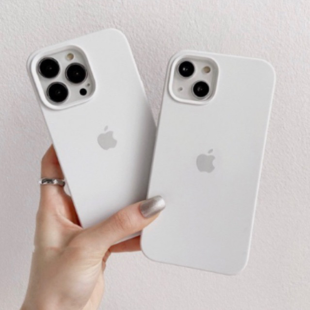 CAPA CASE SILICONE BRANCA AVELUDADA ABERTA NA CAME