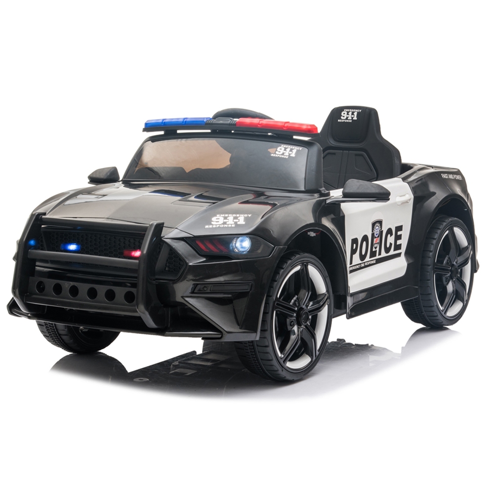 Carrinho Elétrico Infantil 12V Policia Carro Moto