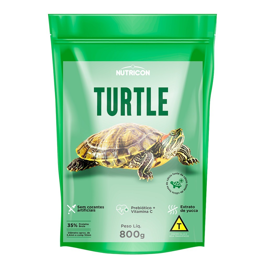 Ração Turtle  para Tartarugas Aquáticas Agua do