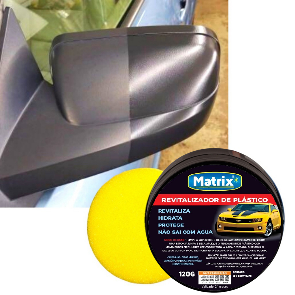 Revitalizador De Plástico Automotivo Matrix Cera 