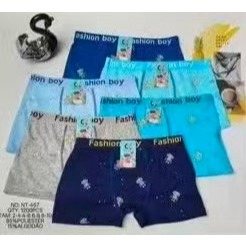 KIT 6 Cuecas Box de Algodão para Crianças –