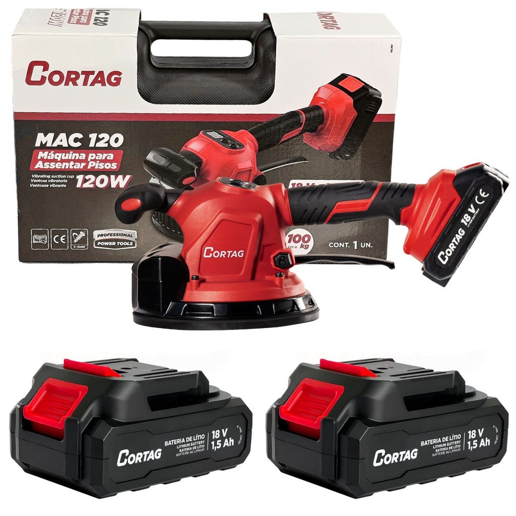 Máquina Para Assentar Pisos Porcelanato Com 2 Bat