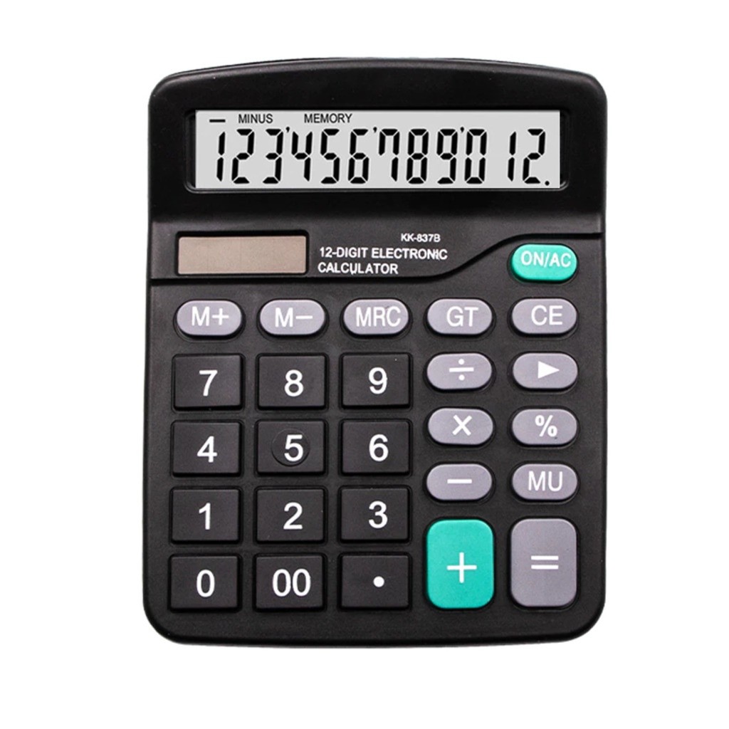 Calculadora de Mesa K-837B Comercial, Escritório