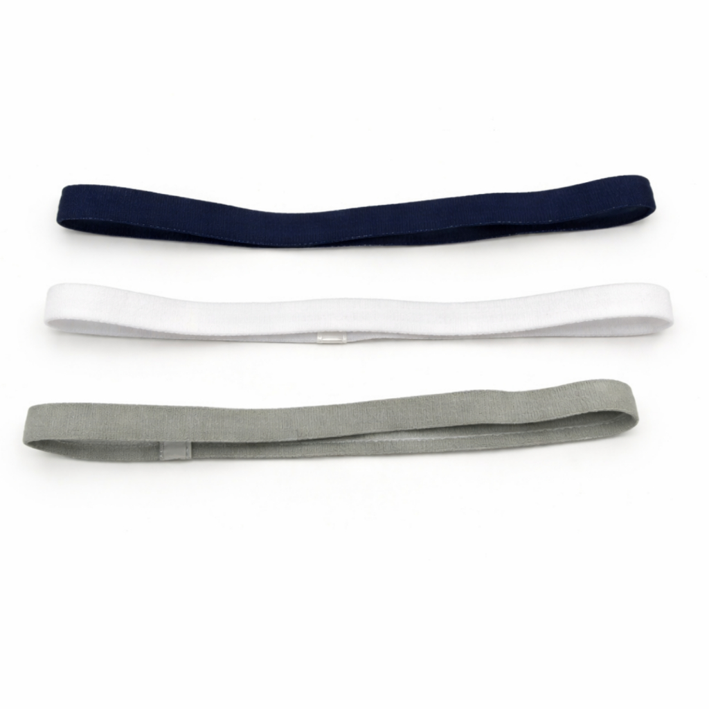 Kit Faixa de Cabelo Esportiva Silicone Fitness Cor