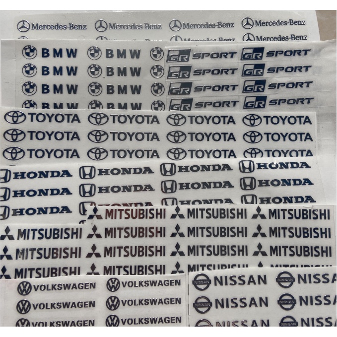 4/8/12pcs Decalques Metálicos Da Marca Automóvel