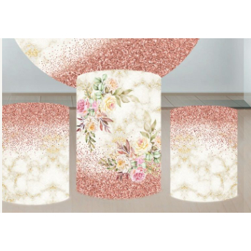 Trio de capas de cilindro para festa