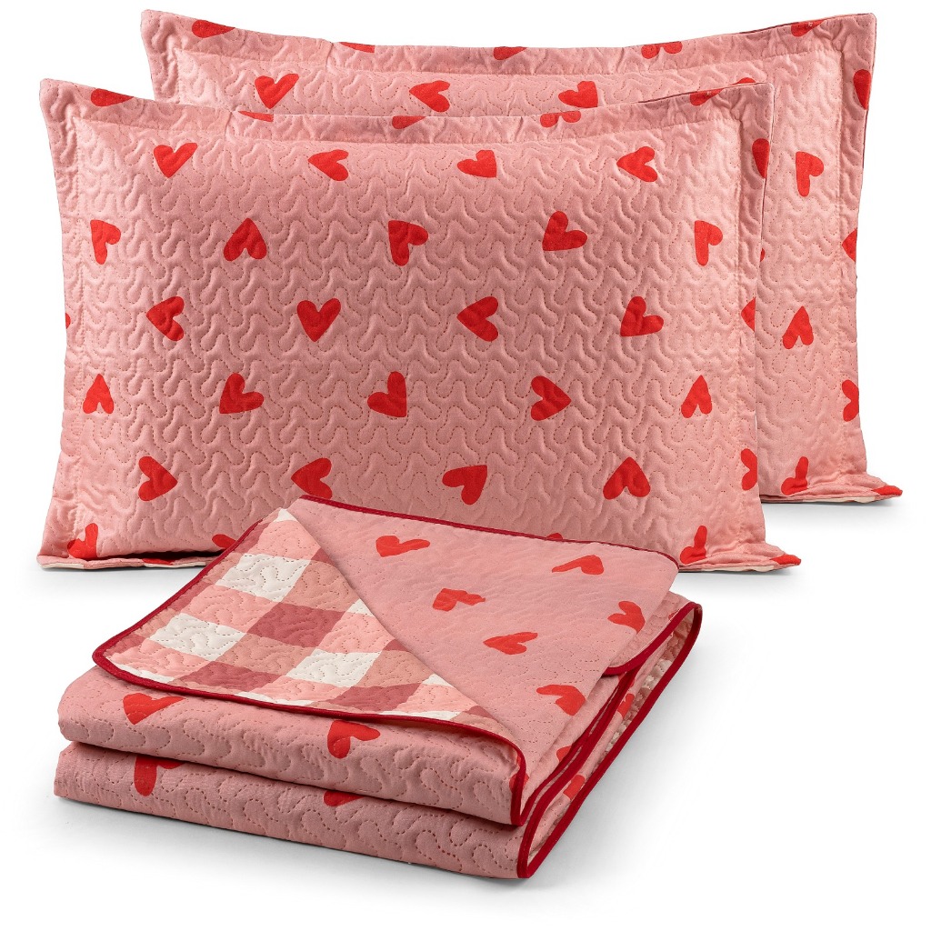 Kit Cobre Leito Casal 3 Peças Dupla Face Bouti 17