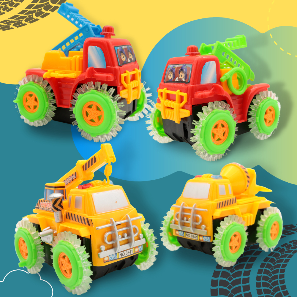 Carrinho Maluco De Bombeiro Faz Cambahota Colorido